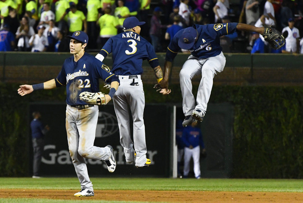 Brewers Cubs Baseball - Game 3